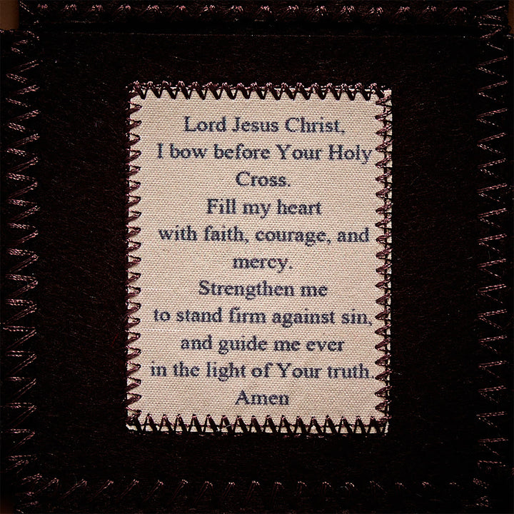 SolaceBeads Blue &amp; Brown Portable Amulet Felt Foldable Pocket Shrine Travel Prayer Altar Oratorio Kit - image 14