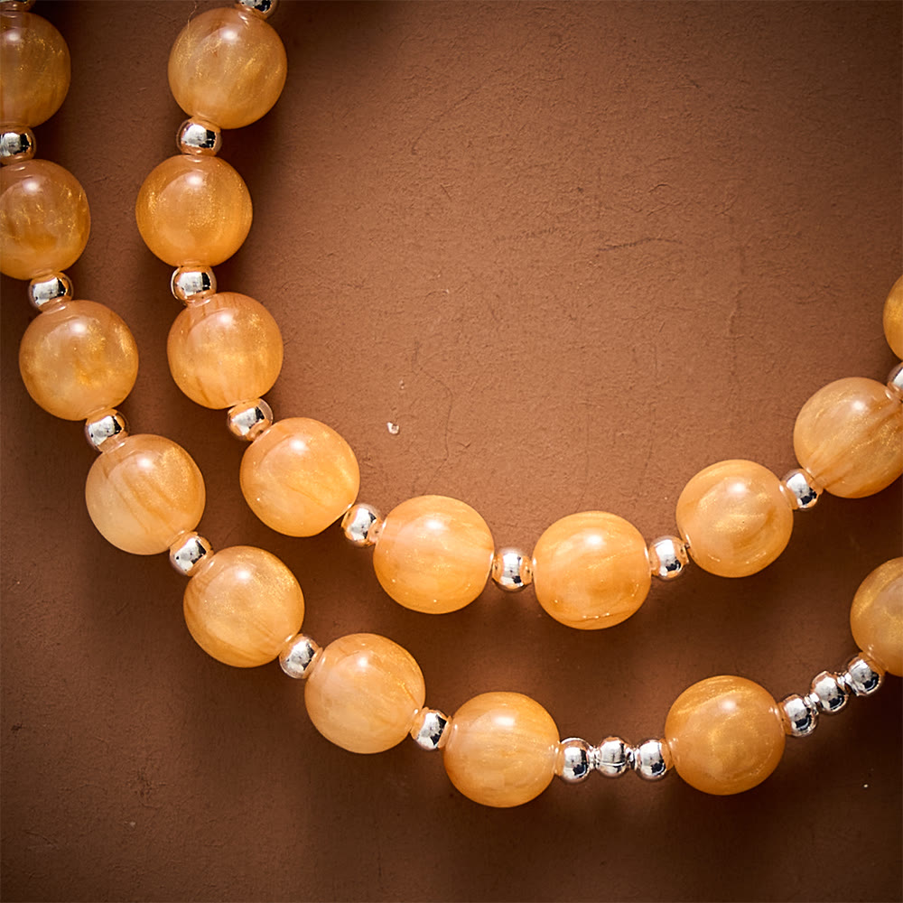 SolaceBeads Warm Orange Beads Artistic Rosary with Miraculous Medal: Cozy Autumn Blessings &amp; Devotion - image 7