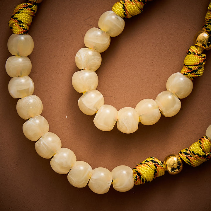 SolaceBeads Yellow Beads Artistic Rosary with Miraculous Medal: A Sacred Blessing of Grace and Gratitude - image 5