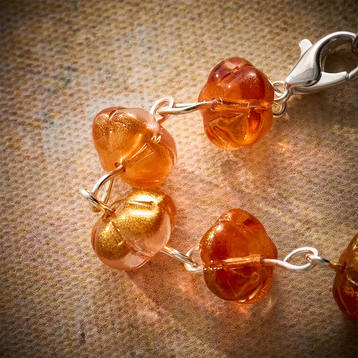 SolaceBeads Orange Pumpkin Car Rosary With Divine Mercy Medal &amp; Crucifix: Autumn Faith for Your Car - image 3