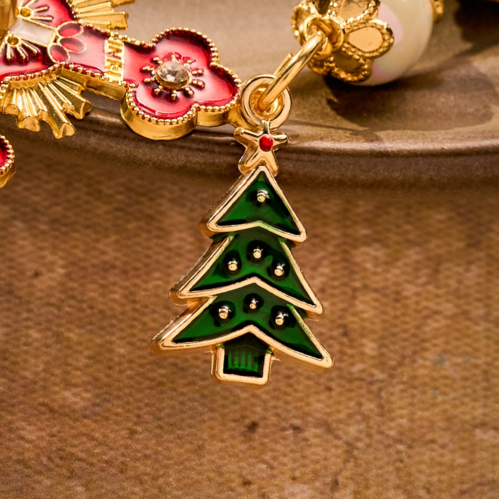 SolaceBeads Red &amp; Green Crystal Pocket Rosary With Christmas Tree Charm: Joy in Holiday Sparkle - image 4