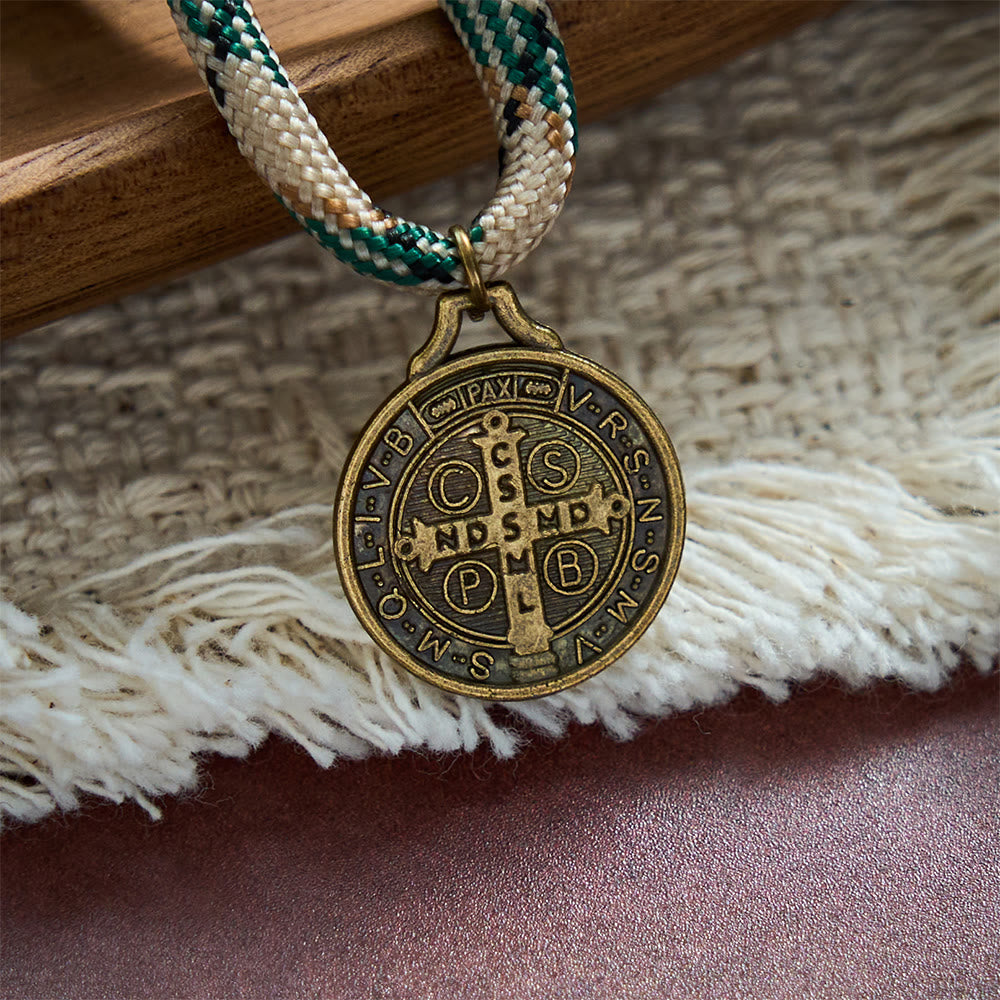 SolaceBeads Gold Metal Pocket Rosary With Antique Bronze St. Benedict Medal:The Timeless Protection - image 4