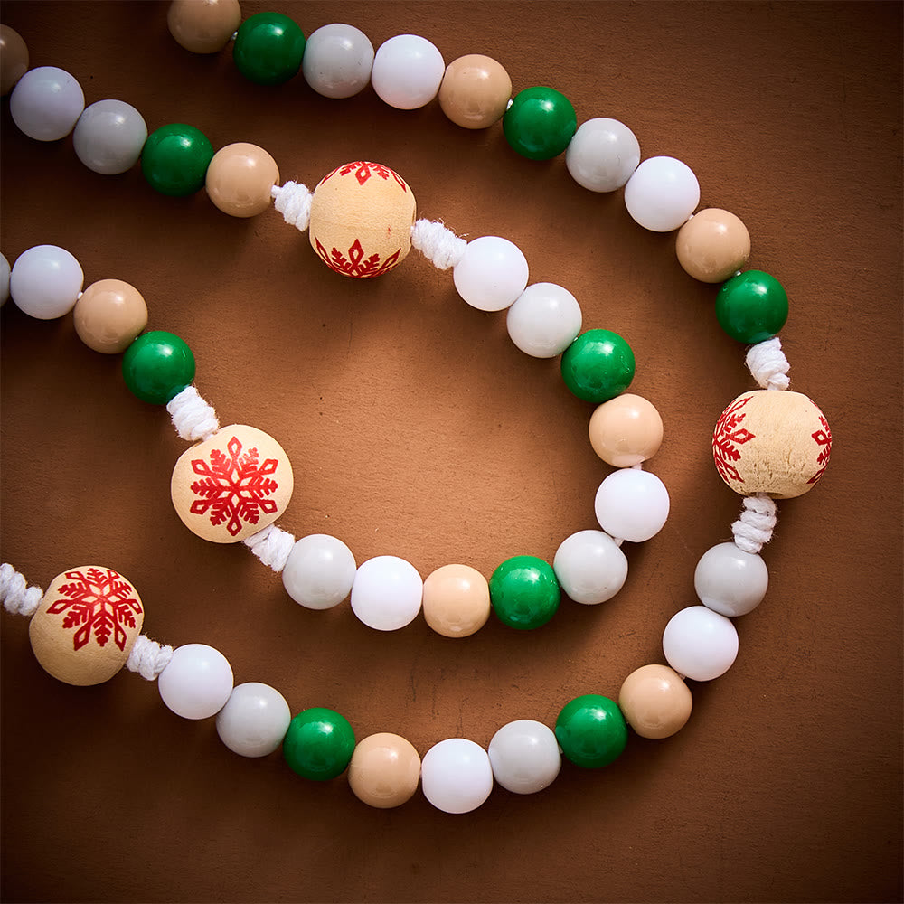 SolaceBeads Christmas Artistic Rosary With Wooden Benedict Medal &amp; Crucifix: Joy in Festive Faith - image 2