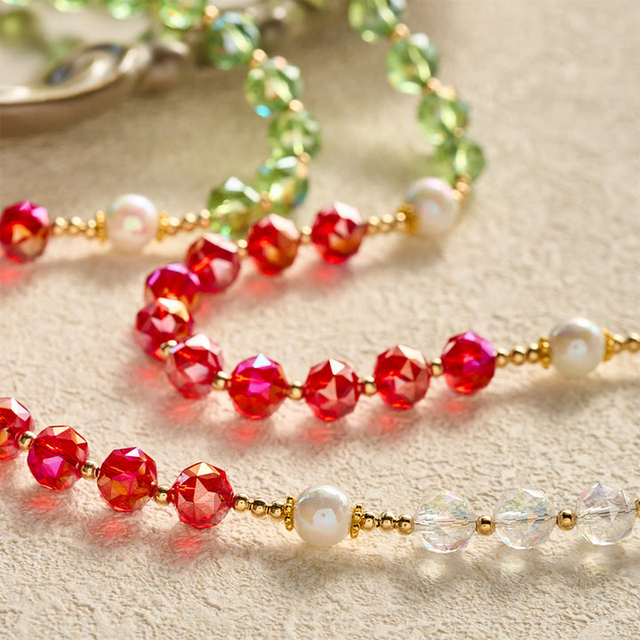 SolaceBeads Christmas-Tone Crystal Rosary With Guadalupe Center: Light in Seasonal Devotion - image 2