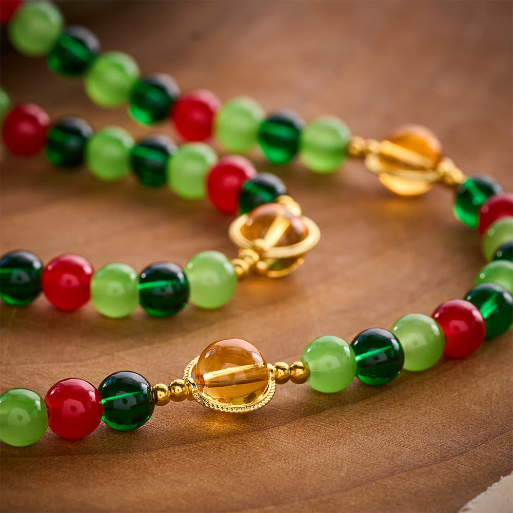 SolaceBeads Colorful Glass Virgin Mary Artistic Rosary: Heavenly Grace, Radiant Renewal - image 4
