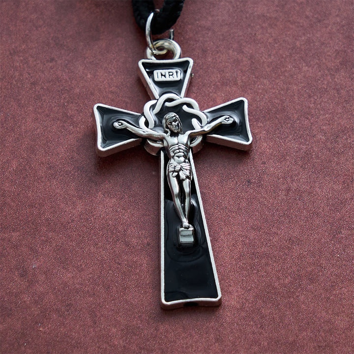 SolaceBeads Gunmetal Pocket Rosary With Benedict Medal &amp; Black Crucifix: Strength in Portable Prayer - image 5